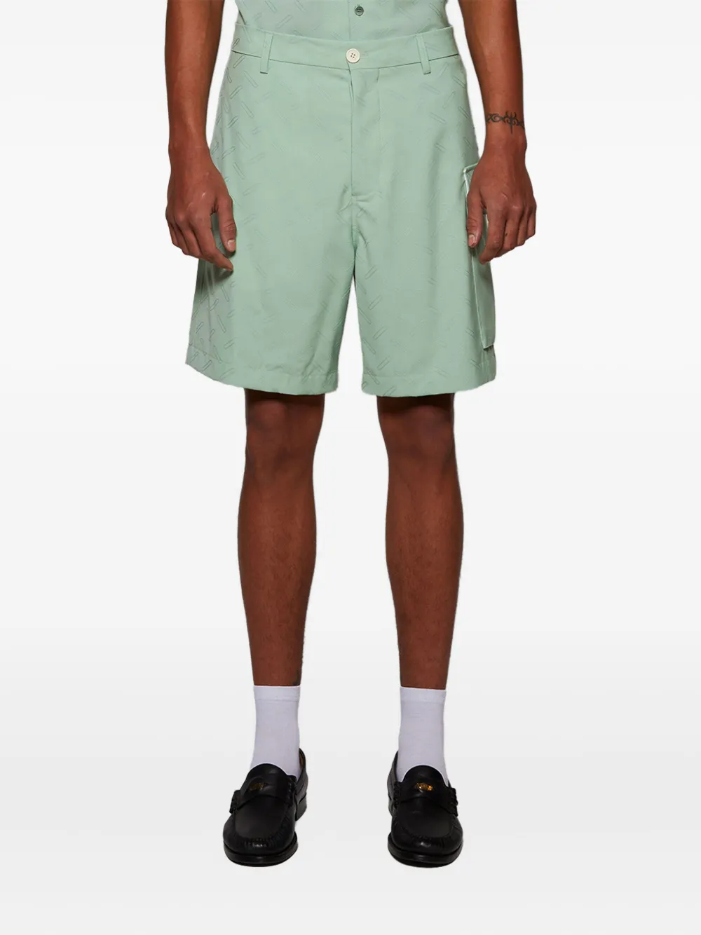 Marni Shorts met geometrische print Groen