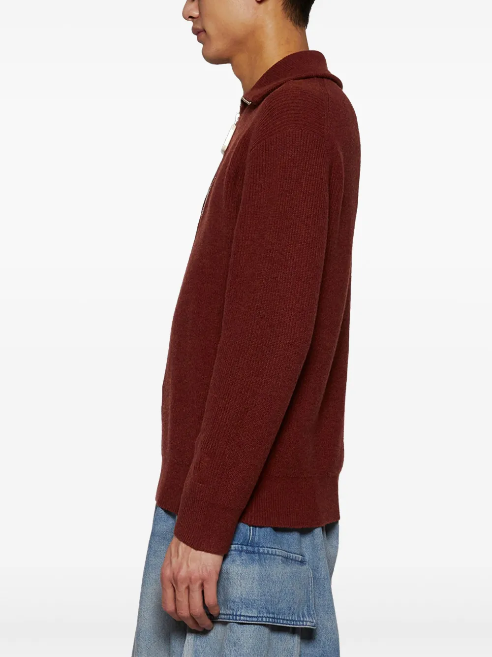 JW Anderson Geribbelde trui Rood