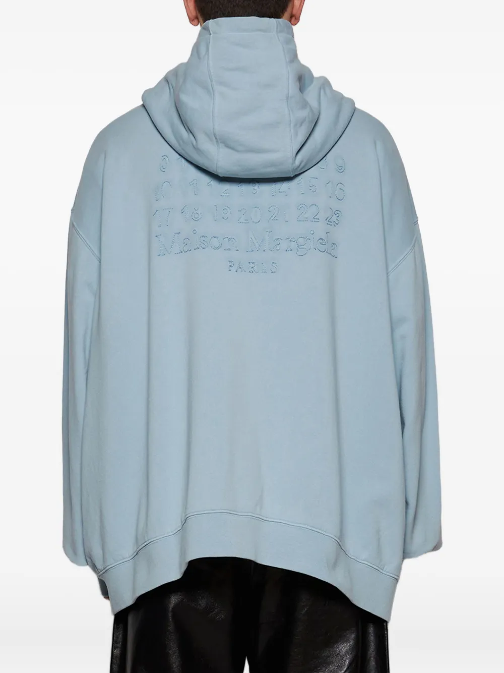 Maison Margiela Hooded zip-up Jacket | Blue | FARFETCH ID