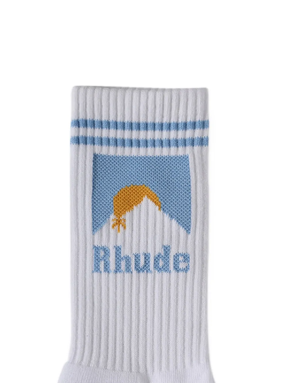 graphic-print crew socks
