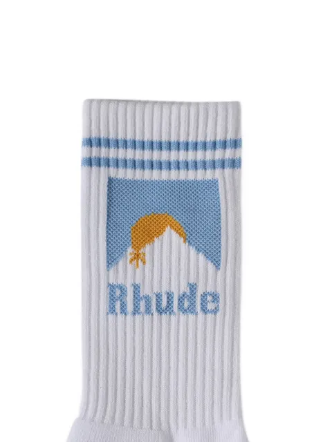 RHUDE calcetines con estampado gráfico