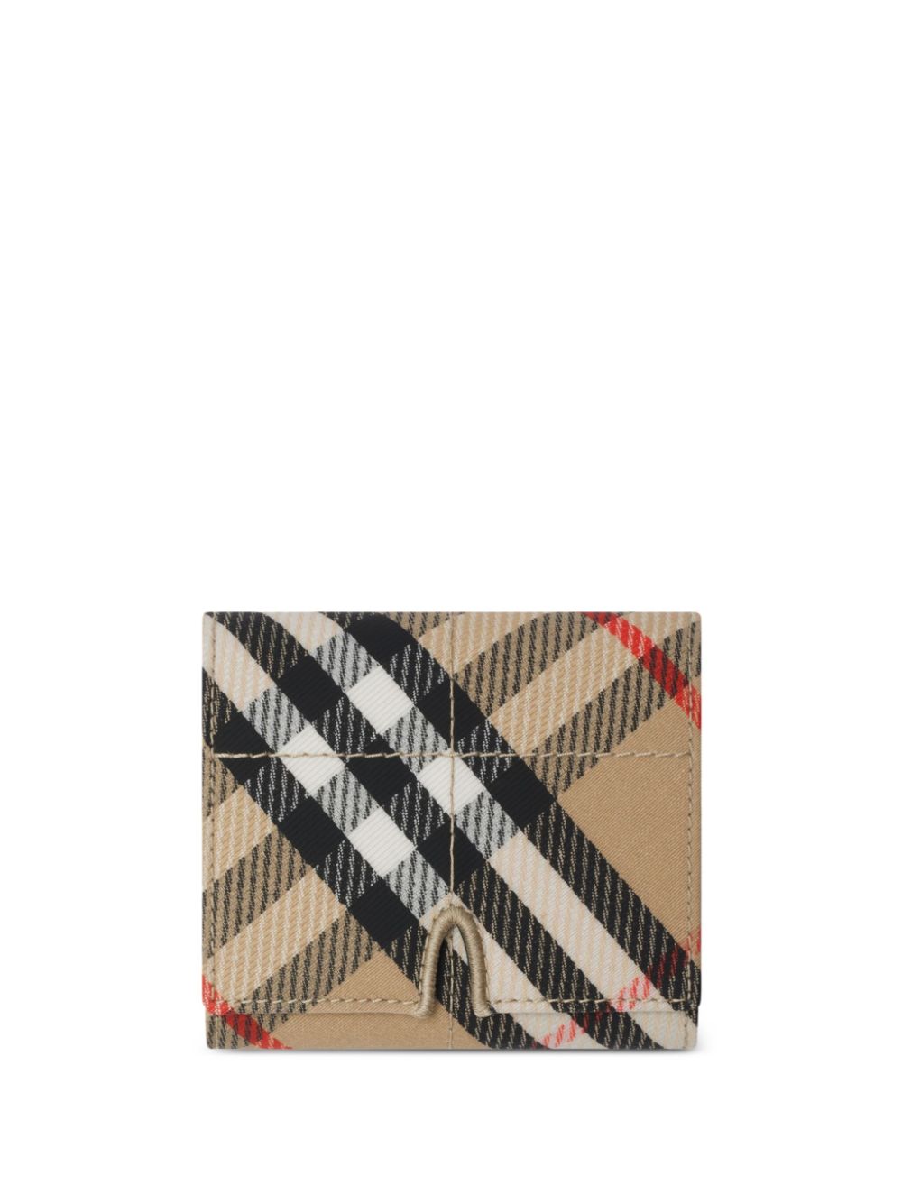 Vintage Check-print Snip wallet