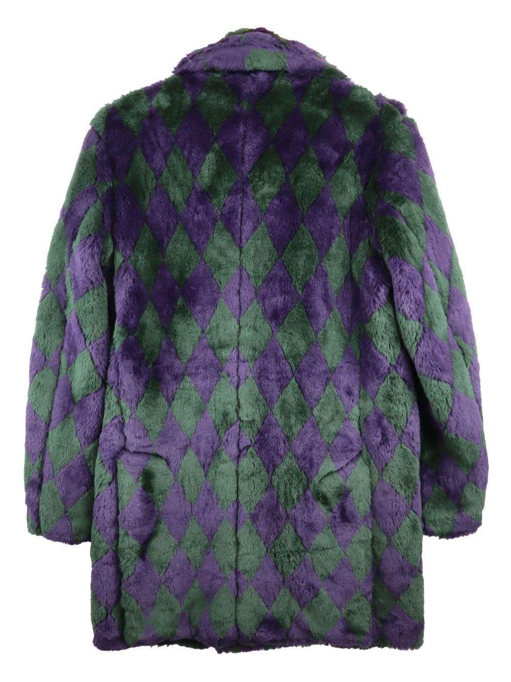 Needles faux-fur coat - Groen