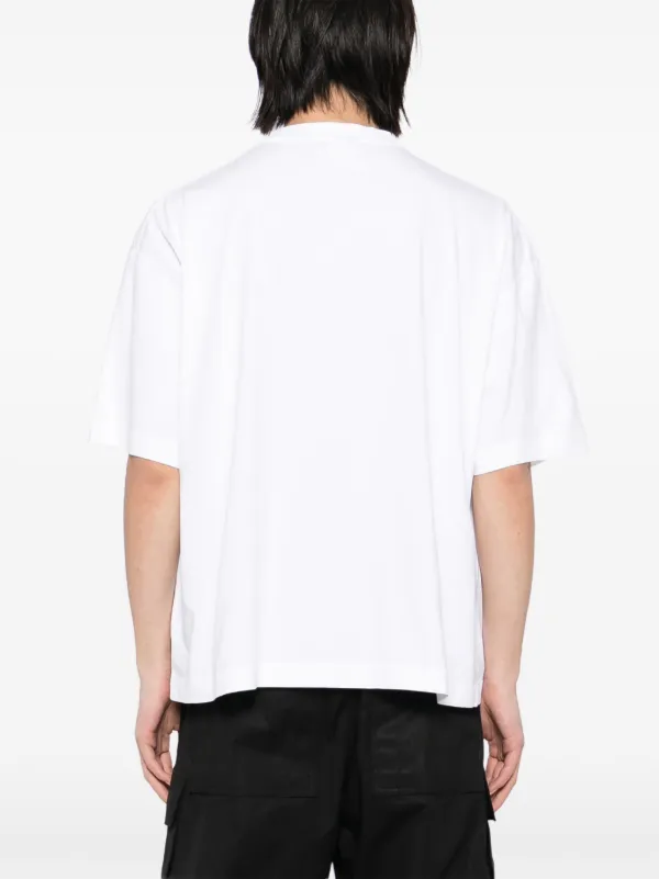 【VETEMENTS】ホワイト I Love Logos クロップドボクシーTシャツ VETEMENTS】ホワイト I Love Logos クロップドボクシーTシャツ