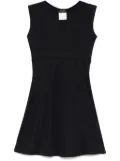 CHANEL Pre-Owned 1996 logo embroidery A-line dress - Black