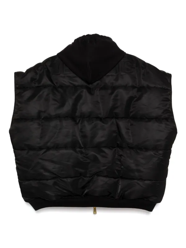 VETEMENTS フーデッド ベスト | ブラック | FARFETCH JP