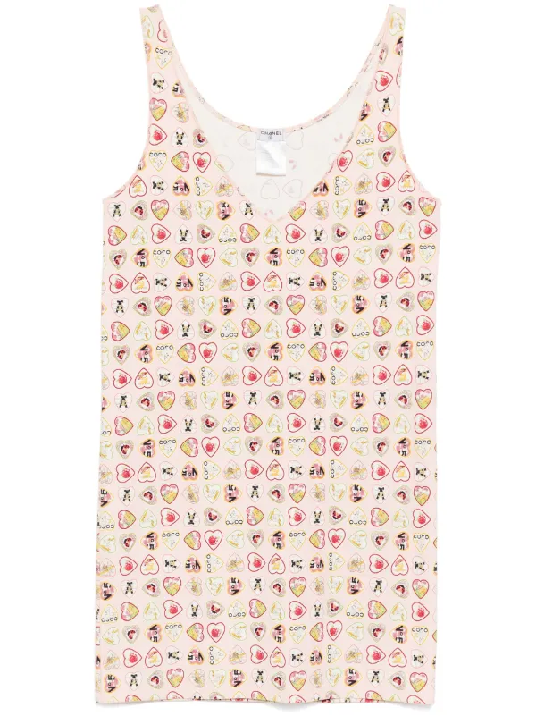 CHANEL 2006 Valentine タンクトップ Chanel // 2006 Ruffle Valentine Top – VSP Consignment