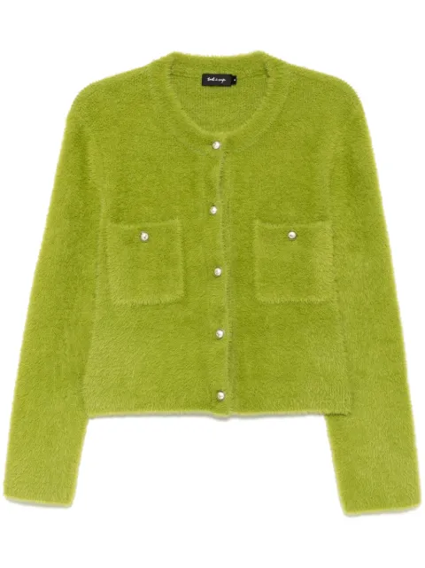 tout a coup faux-fur cardigan
