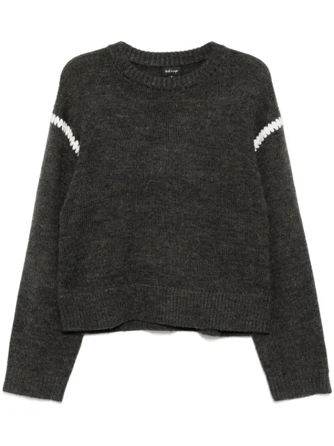 tout a coup contrast-trim sweatshirt