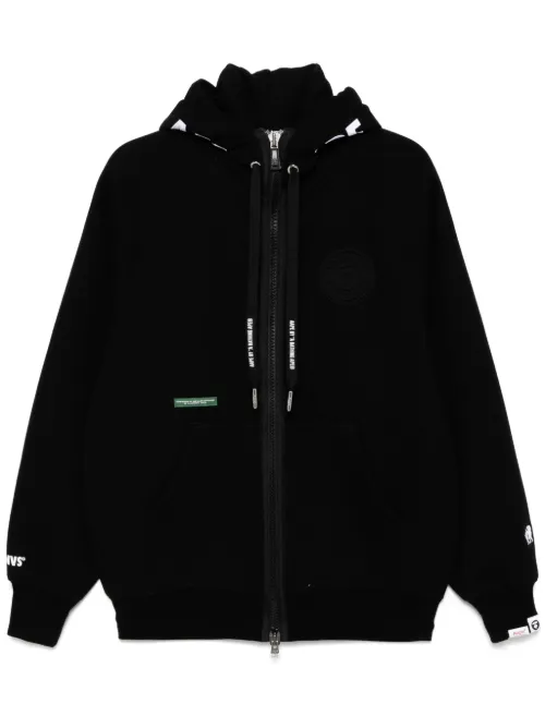 Hoodie zippé à logo - AAPE BY *A BATHING APE® - Modalova