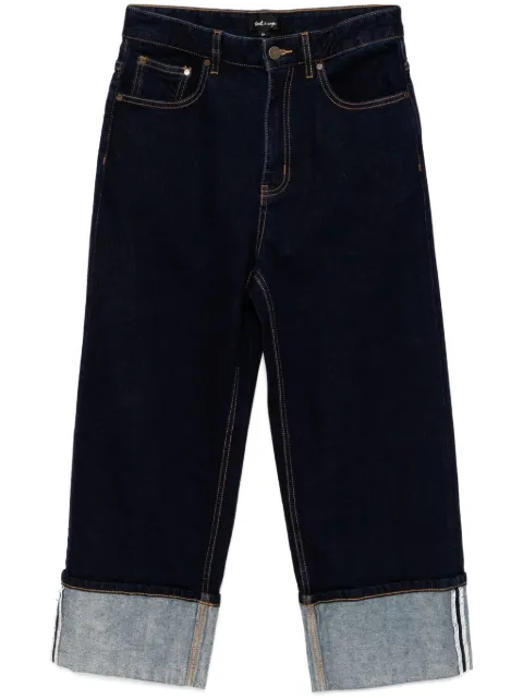 tout a coup turned-up cuff jeans