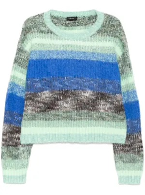 ERL ombré-effect mohair-blend Jumper | Blue | FARFETCH