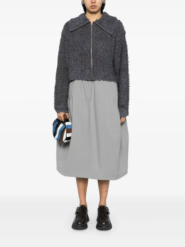 Tout a Coup Textured zip-up Cardigan | Blue | FARFETCH
