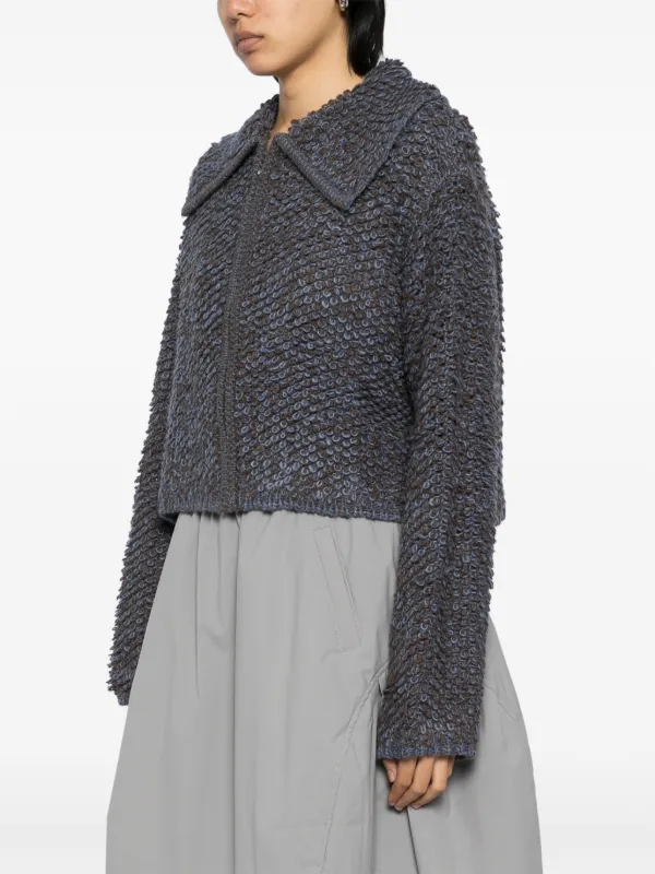 Tout a Coup Textured zip-up Cardigan | Blue | FARFETCH