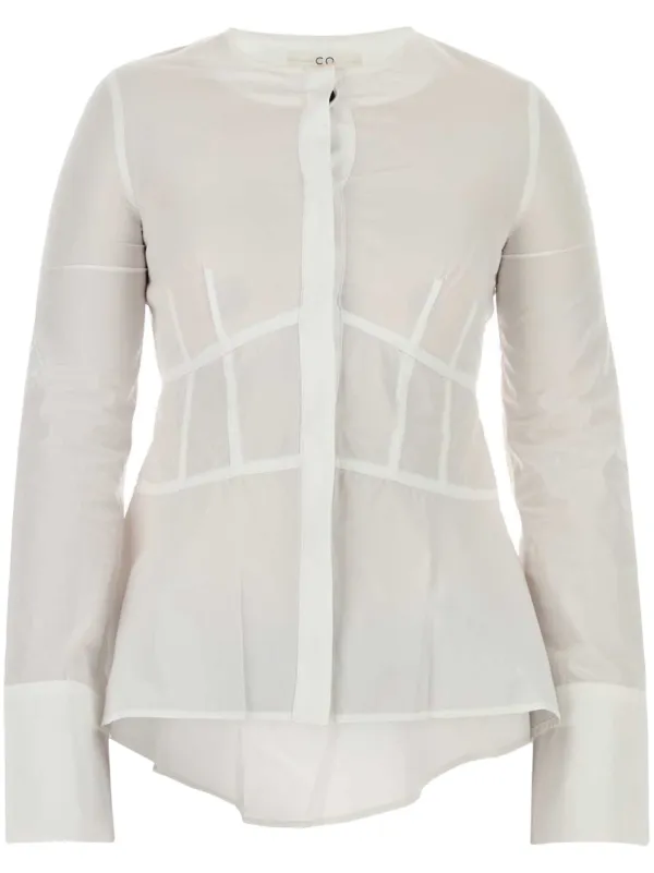 Co Tiered Top in White