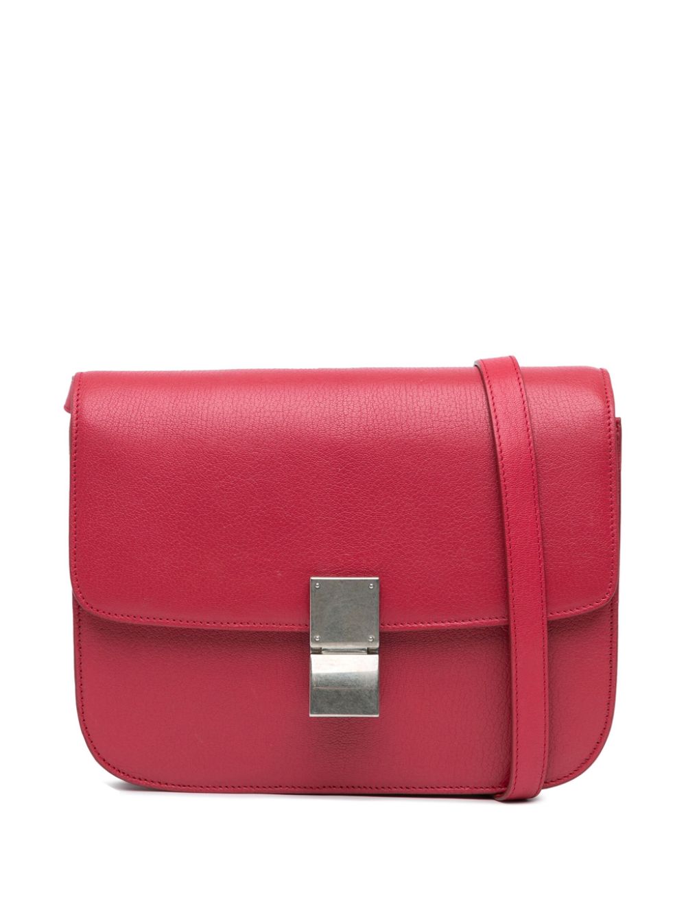 Céline Pre-Owned 2017 Small Calfskin Classic Box crossbody bag - Red