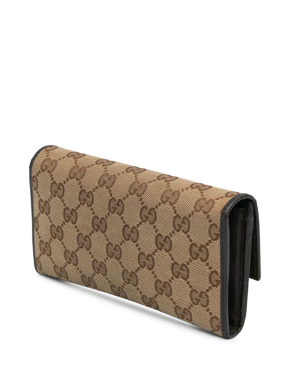 Gucci Pre-Owned 2000-2015 GG canvas Wallet portemonnee - Bruin