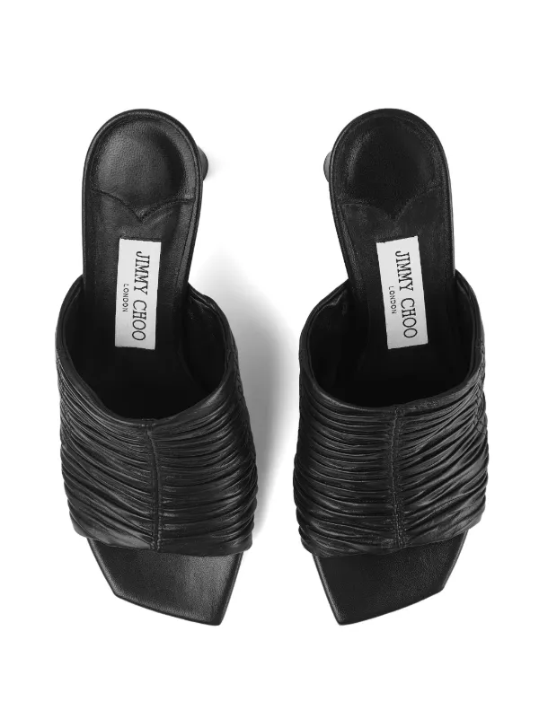 Jimmy Choo Lua 75mm ミュール | ブラック | FARFETCH JP