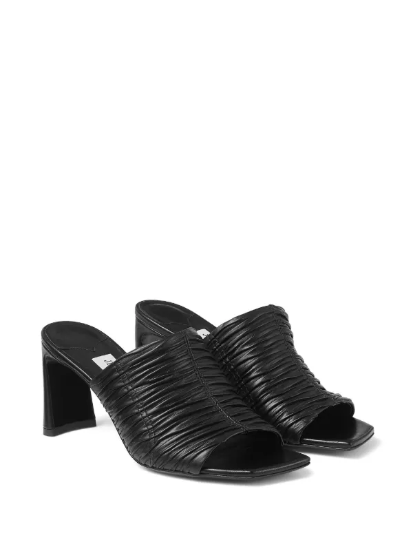 Jimmy Choo Lua 75mm ミュール | ブラック | FARFETCH JP