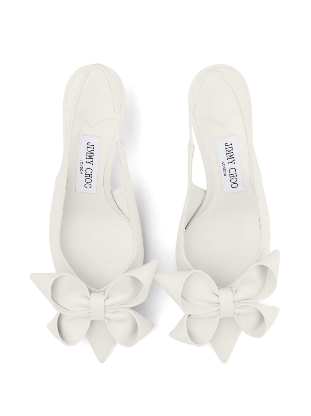 Jimmy Choo oversize-bow slingback pumps White