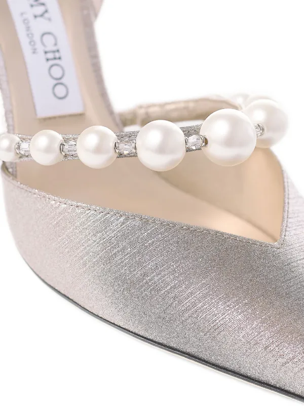 Jimmy Choo 85mm Aurelie Pumps | Grey | FARFETCH