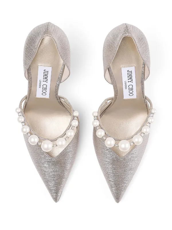Jimmy Choo 85mm Aurelie Pumps | Grey | FARFETCH