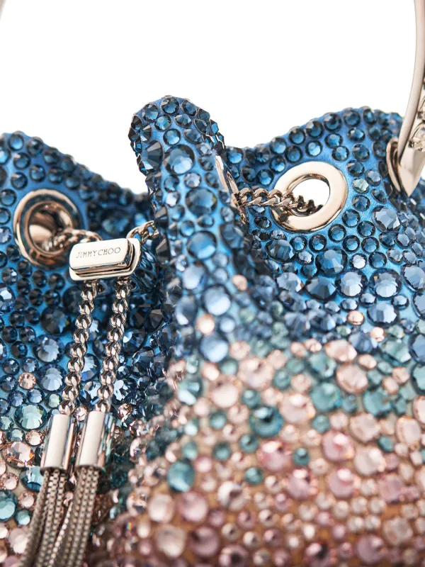 Jimmy Choo Bon Bon Bucket Bag | Blue | FARFETCH