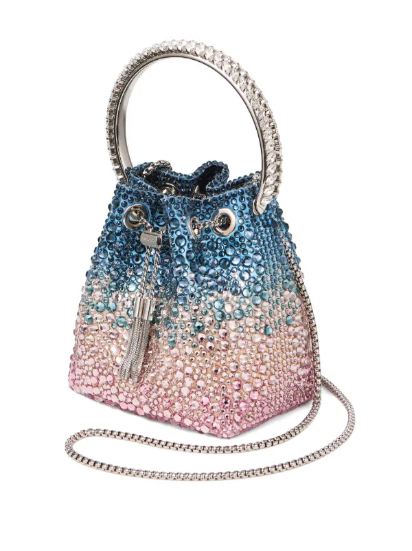 専用品JIMMY CHOO BON BON BUCKET/S 定価24万 Jimmy Choo Bon Bon Bucket Bag | Blue | FARFETCH