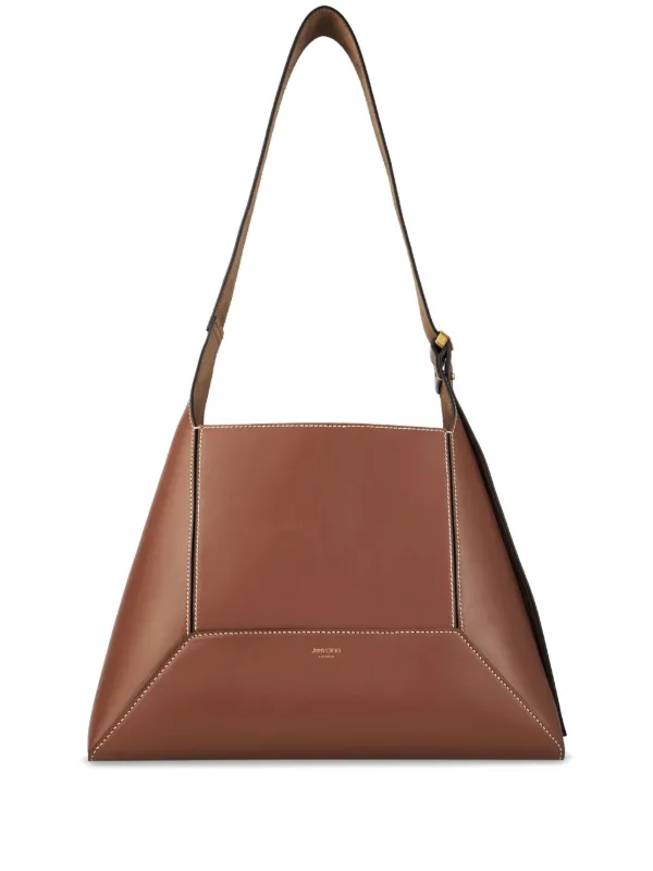 Jimmy Choo Medium Diamond Shoulder Bag Brown FARFETCH IN