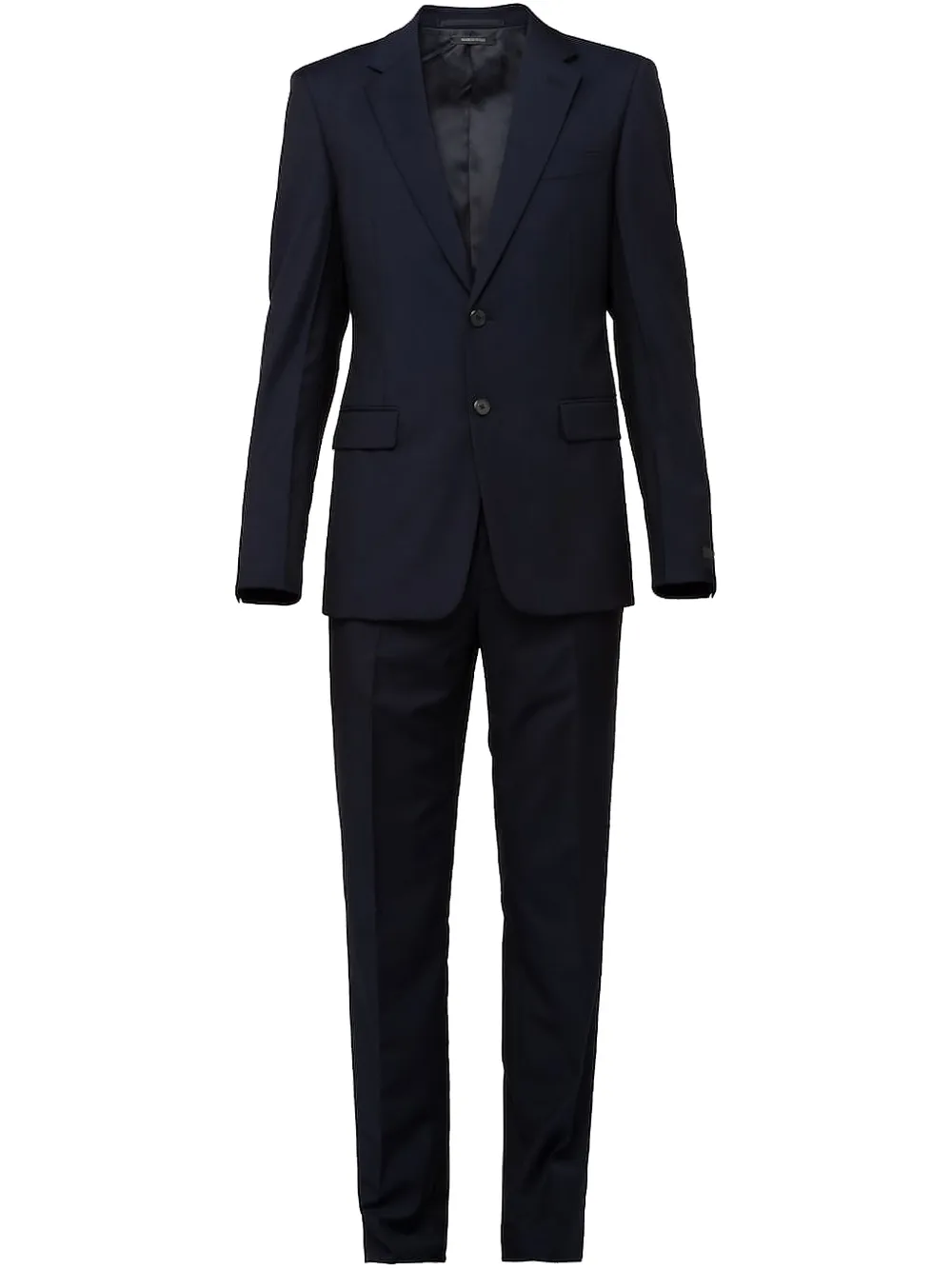 Prada Single-breasted Wool And Mohair Suit In Blue