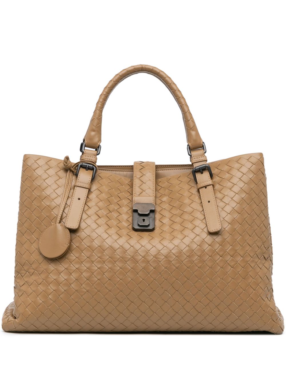 Bottega Veneta Pre-Owned 2012-2023 Medium Intrecciato Roma satchel - Brown