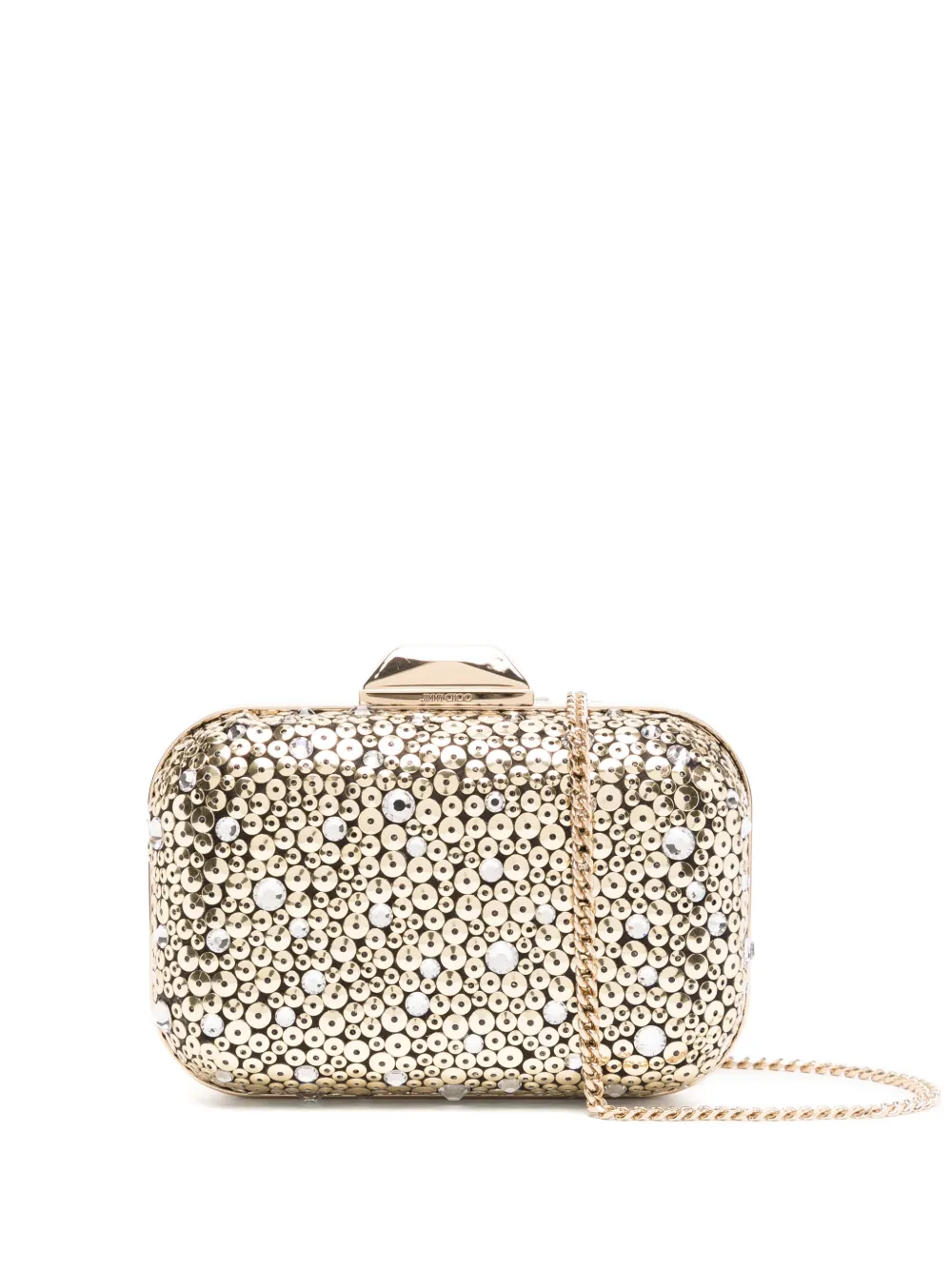 Jimmy Choo Cloud クラッチバッグ マイクロ - ゴールドトーン Jimmy Choo Cloud クラッチバッグ マイクロ - ゴールドトーン