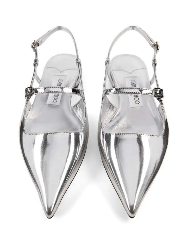 Jimmy Choo Didi フラットシューズ | シルバートーン | FARFETCH JP