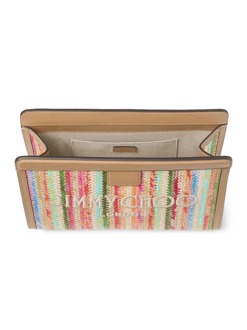 Jimmy Choo Avenue Clutch Bag In Brown