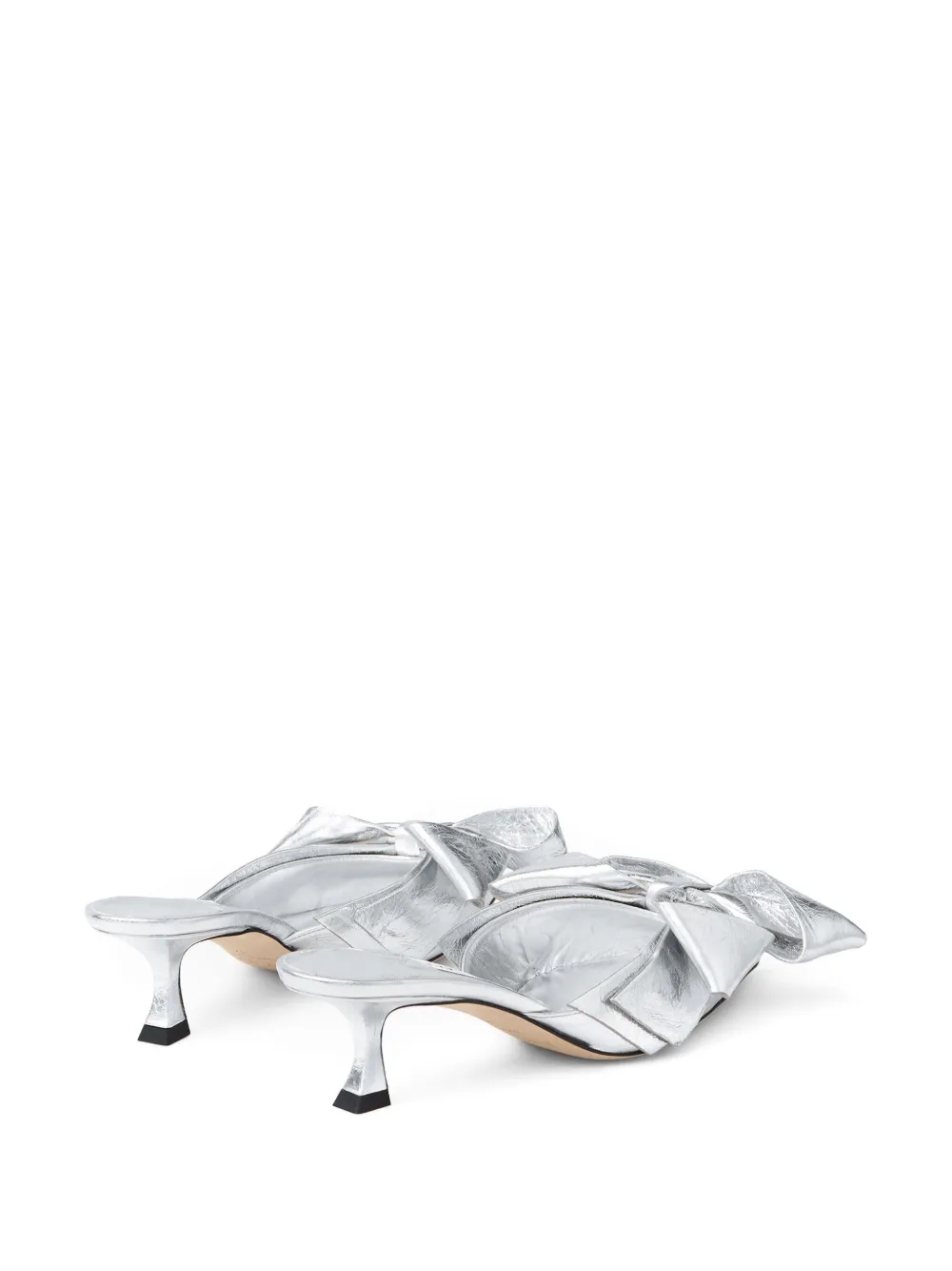 Jimmy Choo 50mm Staz mules Silver