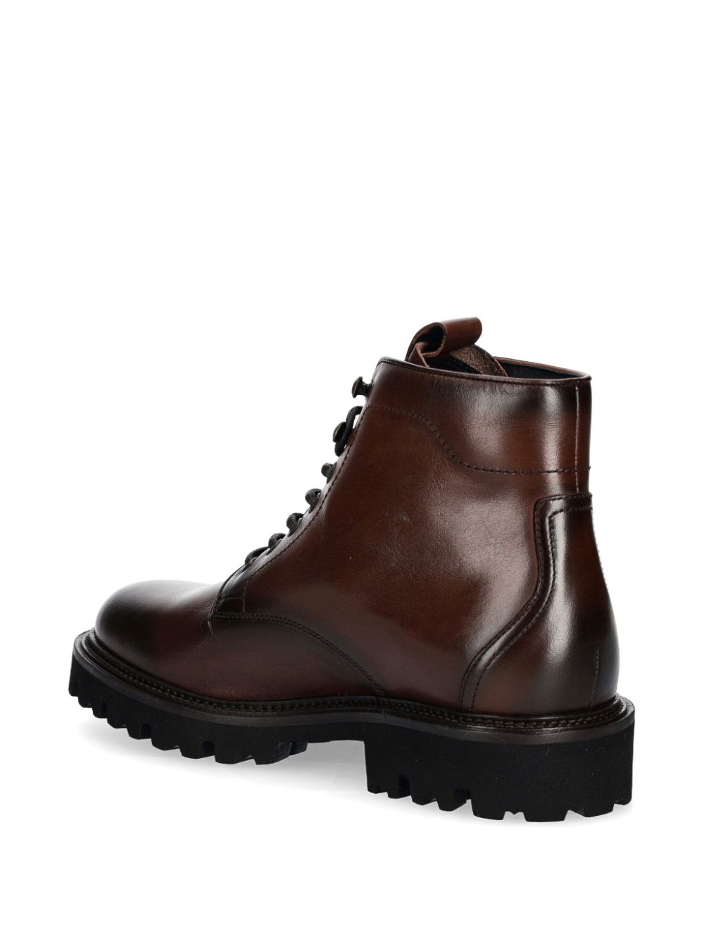 BOSS leather boots Brown