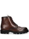 BOSS leather boots - Brown