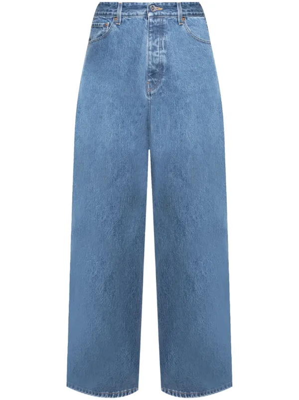 VETEMENTS ヴェトモン カーゴワイドデニムパンツ ブルー VETEMENTS ワイドジーンズ | ブルー | FARFETCH JP