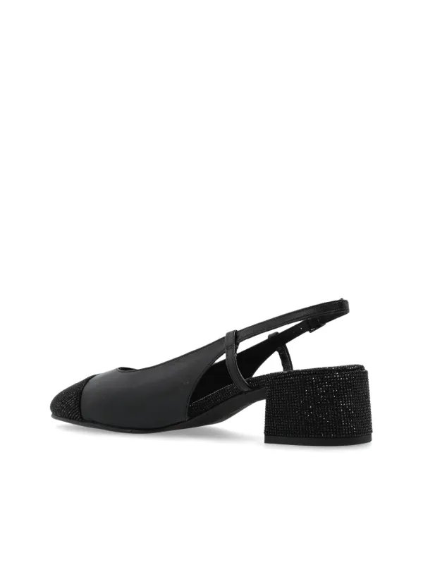 Tory Burch 45mm cap-toe Slingback Pumps | Black | FARFETCH