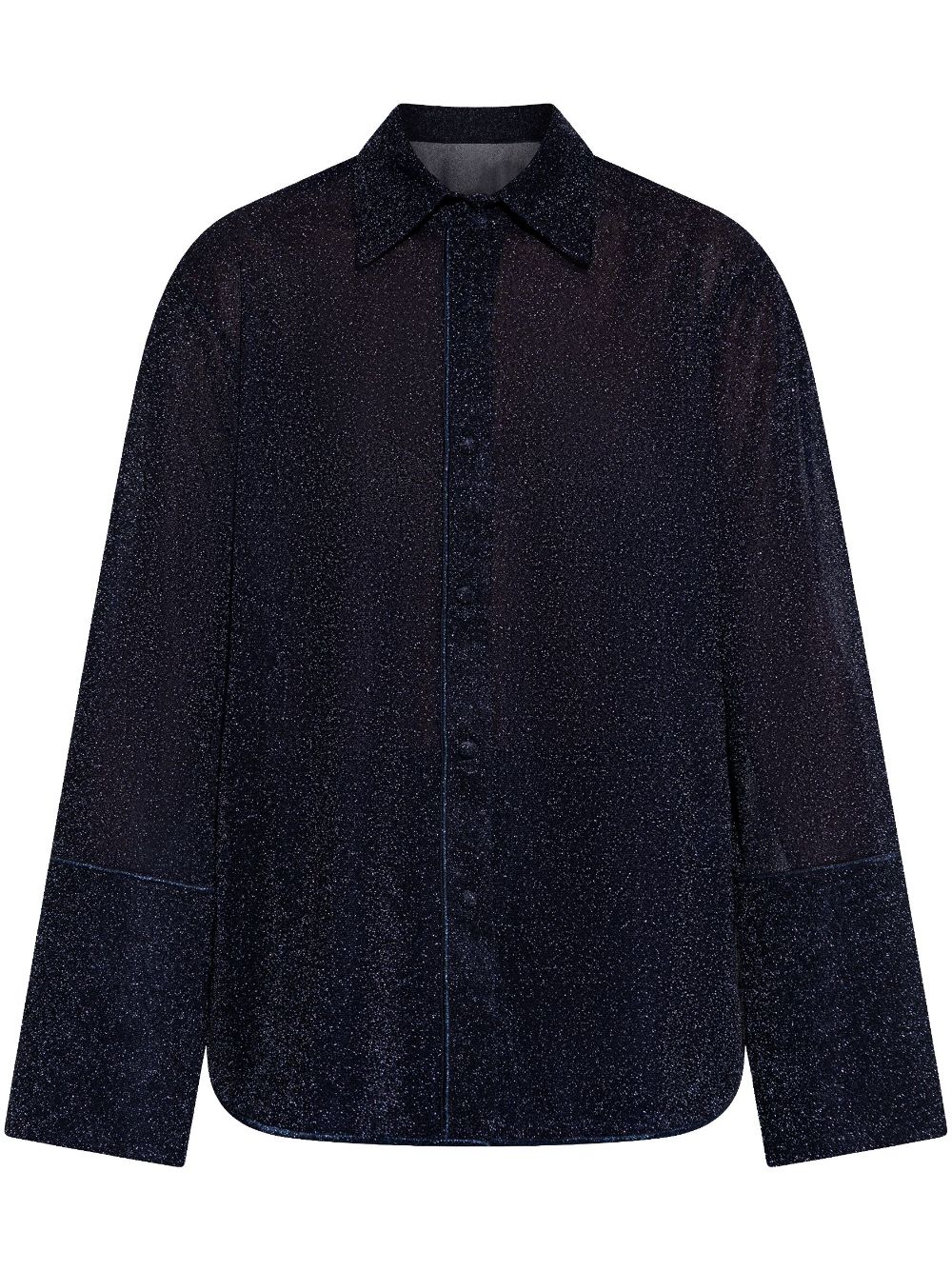 Oséree lurex shirt Blauw