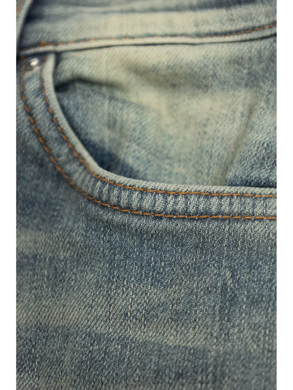 AMIRI KIDS Jeans met logoprint Blauw