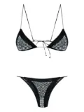 Oséree rhinestoned bikini - Black