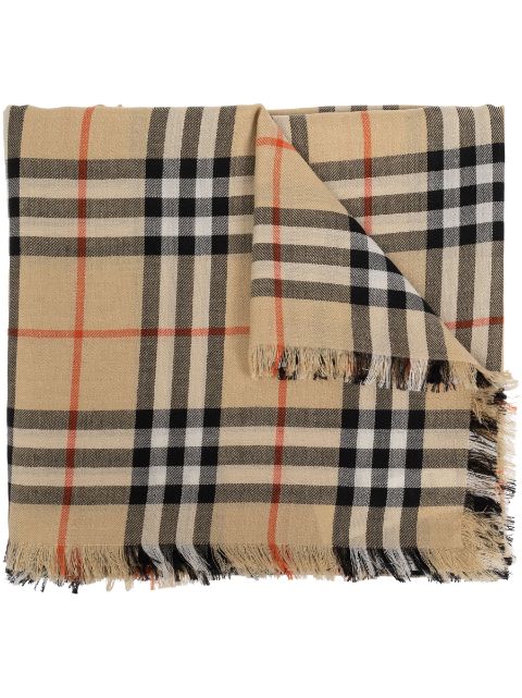 Burberry check scarf Men