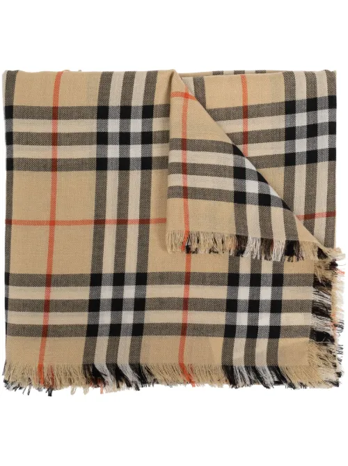 Écharpe à carreaux - Burberry - Modalova