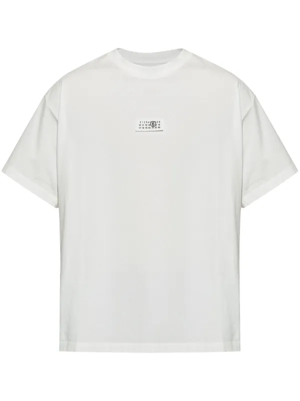 MM6 Maison Margiela ナンバーモチーフ Tシャツ | ホワイト | FARFETCH JP