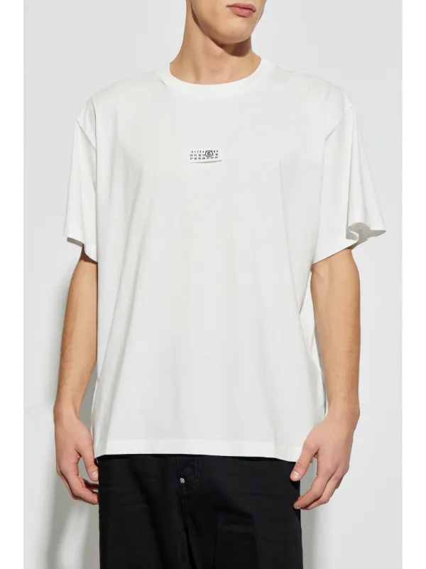 MM6 Maison Margiela ナンバーモチーフ Tシャツ サイズS MM6 Maison Margiela ナンバーモチーフ Tシャツ | ホワイト | FARFETCH JP