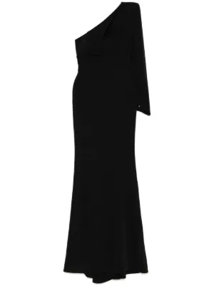 cristallini marie maxi dress Cristallini Serenity Satin Maxi Dress - Red