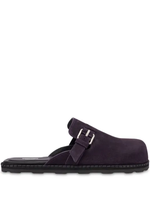 Moschino mules de gamuza