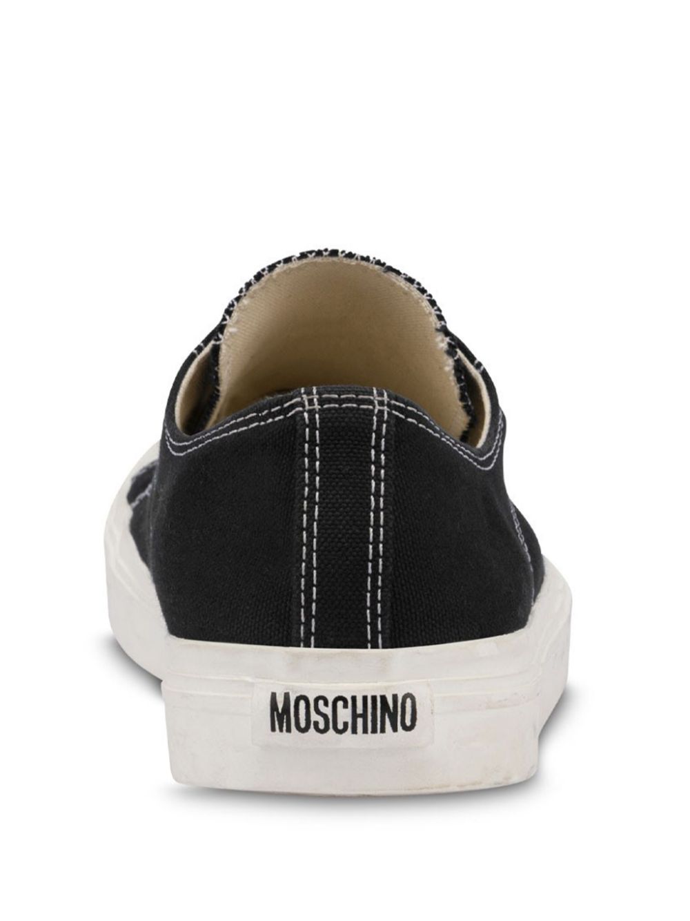 Moschino contrast-stitching sneakers Black