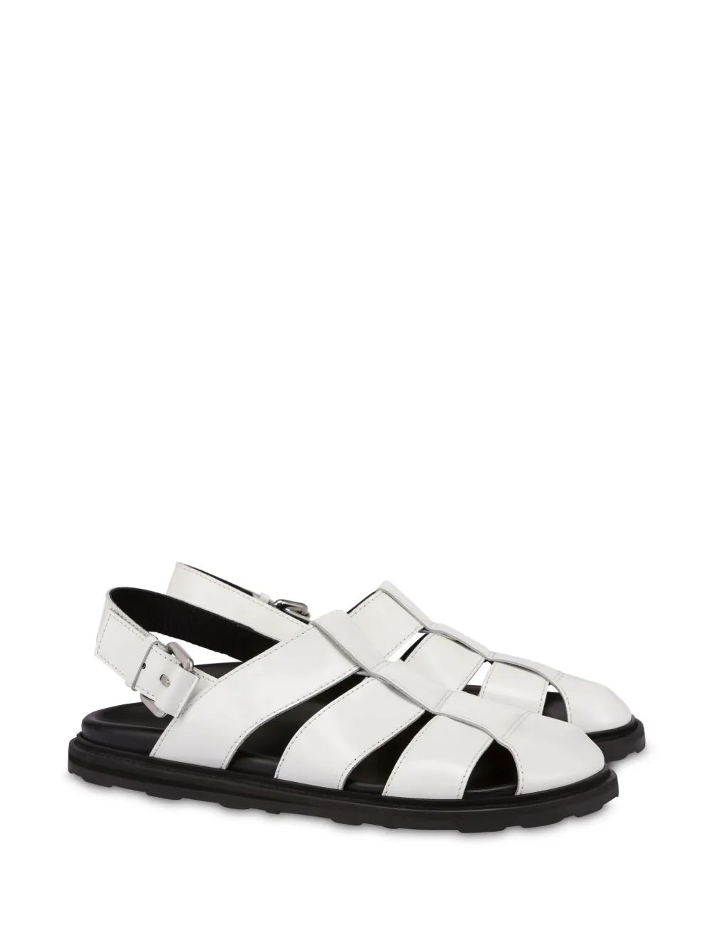 Moschino Lakleren sandalen Wit